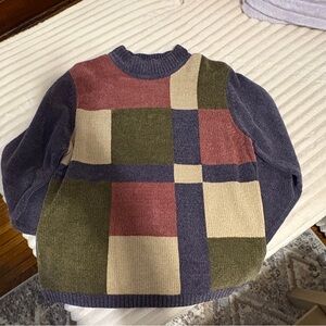 Alfred Dunner Textured Knit Sweater in Deep Gray